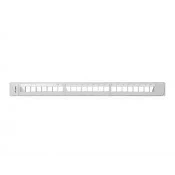 Painel de patch keystone LANBERG PPKS-1124-S 19 polegadas 24 portas 1U UTP Cat.5e cinzento