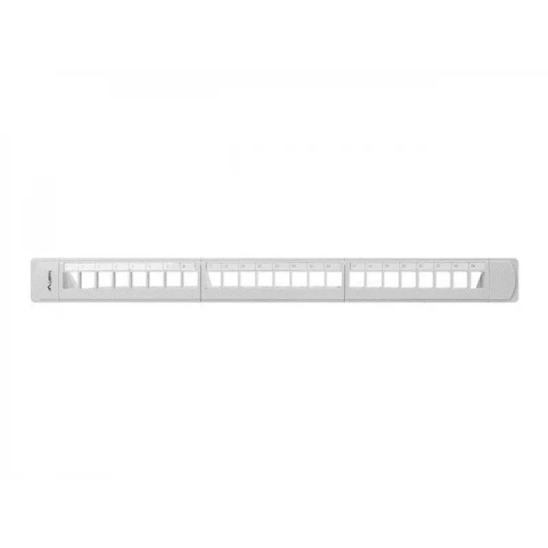Painel de patch keystone LANBERG PPKS-1124-S 19 polegadas 24 portas 1U UTP Cat.5e cinzento