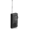 Rádio portátil JVC RA-E311B AM/FM com antena telescópica e pega, preto