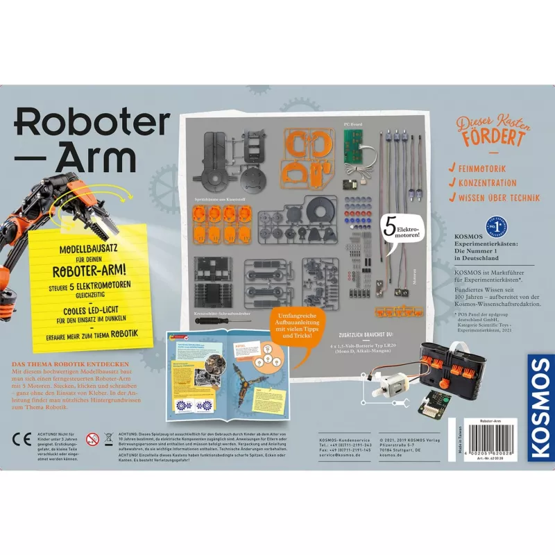 KOSMOS Kit de Experiências Braço Robótico 620028