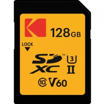 Cartão de memória Kodak SDXC 128GB UHS-II U3 V60 Ultra Pro