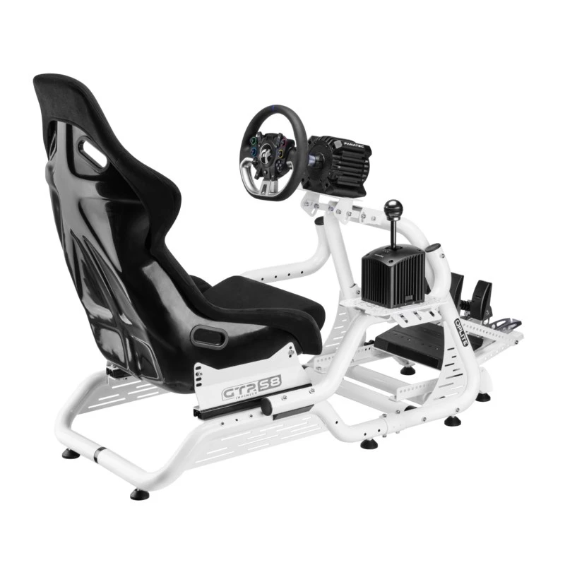 Cockpit de simulador de corridas OPLITE Cockpit GTR S8 Infinity Force White