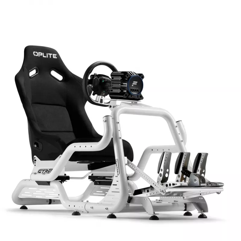 Cockpit de simulador de corridas OPLITE Cockpit GTR S8 Infinity Force White