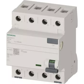 Interruptor diferencial Siemens 5SV33443 SENTRON tetrapolar 40A 30mA Type A 400V