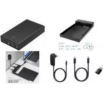 Caixa externa para disco rígido LogiLink UA0460 3,5 polegadas SATA USB 3.0