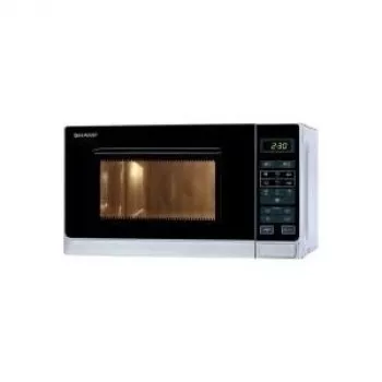 Micro-ondas simples Sharp R-242 INW 20L 800W prateado