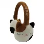 Auscultadores Bluetooth Lazerbuilt Squishmallows Cam the Cat para crianças - auscultadores sem fios over-ear com microfone, volume seguro para crianças (85dB), até 10h de bateria, USB-C, rosa/branco