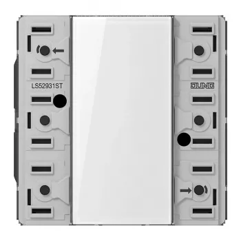 JUNG LS 52931 ST Módulo sensor tátil KNX Universal, 3 vias, F50, série LS, branco estúdio