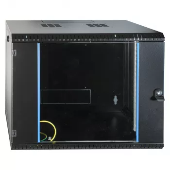 EFB-ELEKTRONIK Armário de parede 19 polegadas 9U, fixo, uma peça, RAL 9005, profundidade 450 mm (691709VTS.45)