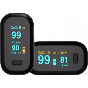 Oromed PULS ORO-OXIMETER BLACK Oxímetro de pulso - Monitor SpO2 de dedo com ecrã OLED colorido