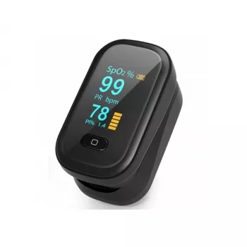 Oromed PULS ORO-OXIMETER BLACK Oxímetro de pulso - Monitor SpO2 de dedo com ecrã OLED colorido