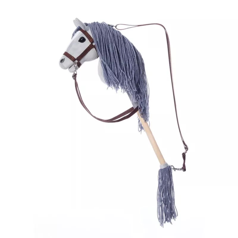 TOOTINY HOPPIHORSE cavalinho de peluche com cabo A4, cinzento