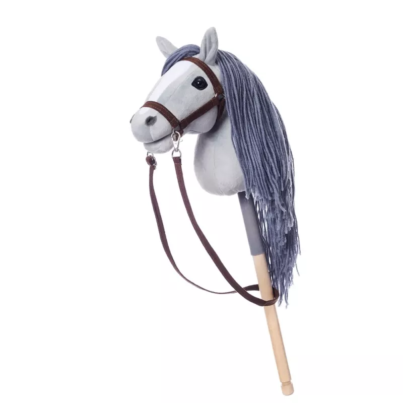 TOOTINY HOPPIHORSE cavalinho de peluche com cabo A4, cinzento