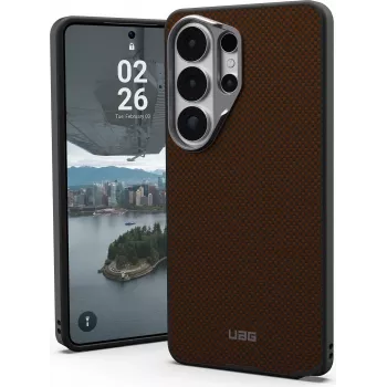 Capa UAG Urban Armor Gear FIBR ARMR com módulo magnético para Samsung Galaxy S26 Ultra - laranja/carvão