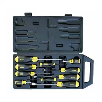 Conjunto de chaves de fendas STANLEY Cushion Grip 10 peças (fenda + Phillips + Pozidriv + Stubby)