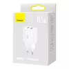 Carregador de parede universal compacto Baseus branco AC 10,5W 2 portas USB-A