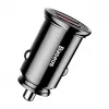 Carregador de carro Baseus Circular 2xUSB QC3.0 5A 30W (preto)