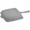 Grelhador quadrado de ferro fundido ZWILLING Staub 26 cm cinzento grafite