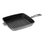 Grelhador quadrado de ferro fundido ZWILLING Staub 26 cm cinzento grafite