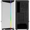 Aerocool Bionic V1 Midi-Tower, RGB, vidro temperado - preto/branco