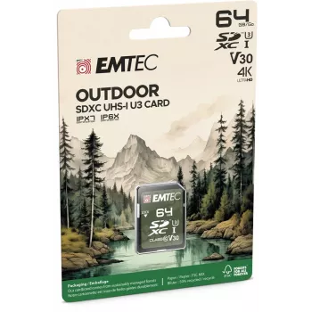 EMTEC SDXC 64GB UHS-I U3 V30 Cartão de memória Outdoor
