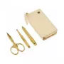 ZWILLING Conjunto de manicura e pedicura 3 peças com tesoura para unhas, estojo de couro (97747-001-0)