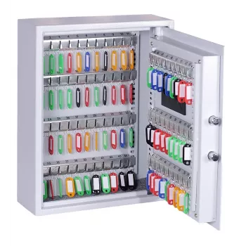 OLYMPIA GOsafe 50B Cofre de chaves, polipropileno (PP), cinzento, 71 ganchos, código, 450 x 360 x 120 mm