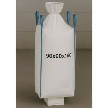 EXTRALINK Big Bag U+2 90x90x160cm 1000kg com bico de descarga