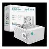 Fonte de alimentação DeepCool PS750G WH 750W ATX 3.1 totalmente modular 80 Plus Gold branca