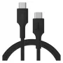 Cabo trançado GREEN CELL USB-C para USB-C PowerStream 100W 1,2m preto