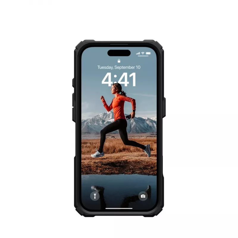 Capa para telemóvel Urban Armor Gear Plasma XTE 15,5 cm (6,1 polegadas) preta, laranja