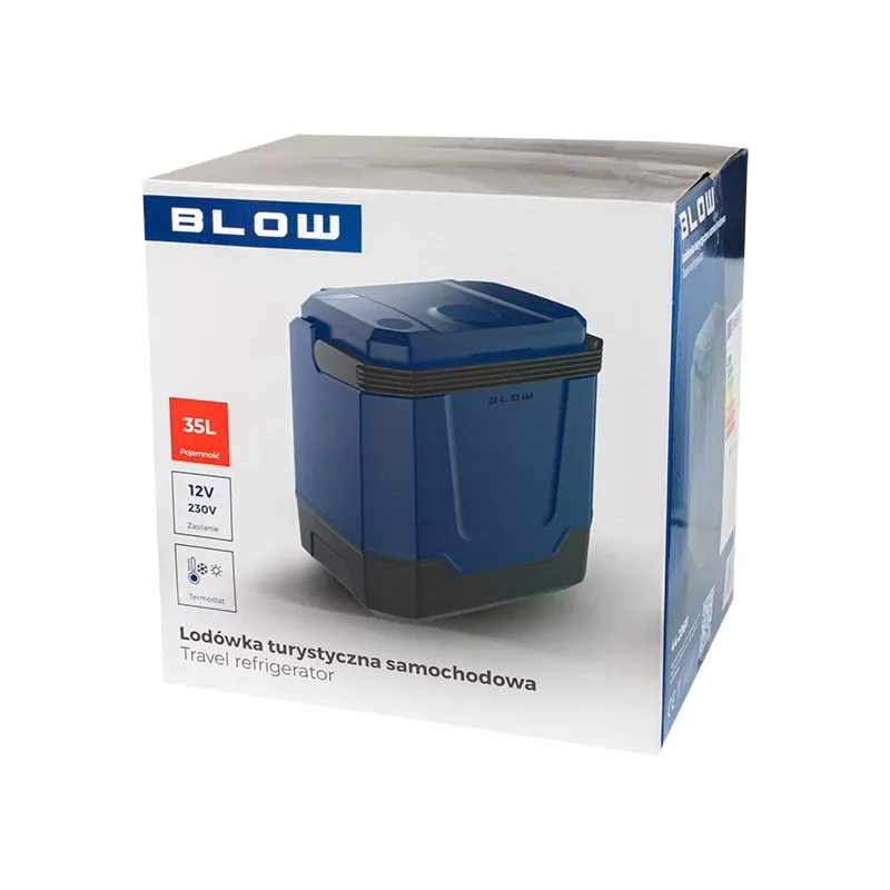Frigorífico de automóvel BLOW Tourist 35L - Arrefecedor portátil termoelétrico 12V/230V