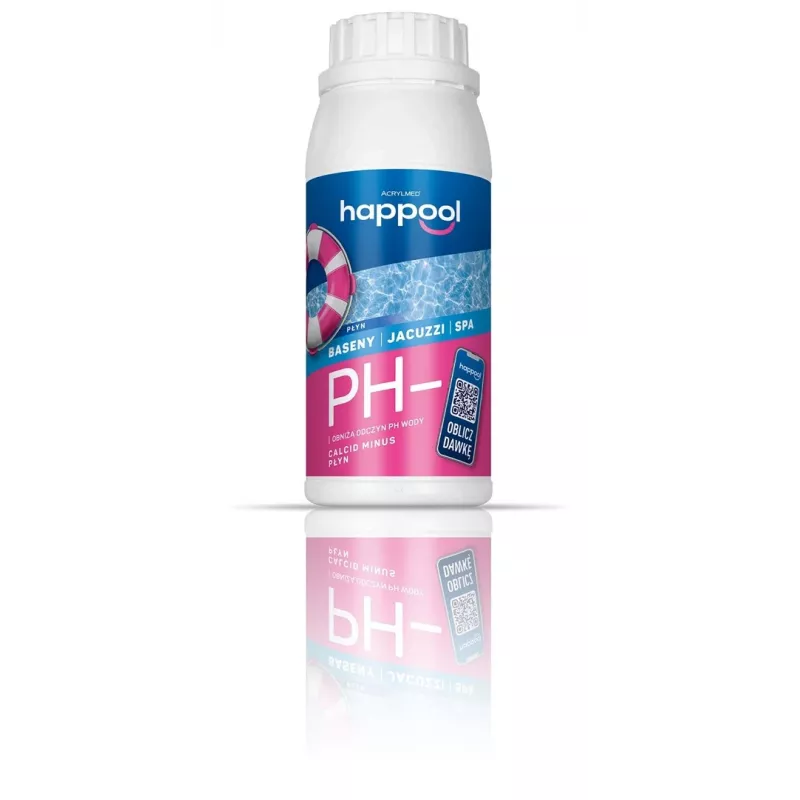 Acrylmed CALCID MINUS líquido para reduzir o pH da água da piscina, 0,5 litros