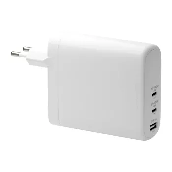 Fonte de alimentação GaN USB-C e USB-A dbramante1928 140W PD 3.1 branca