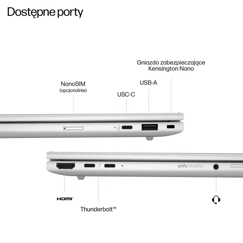 HP EliteBook 8 G1i Ultra 7 255U 14 polegadas WUXGA 32GB 512GB SSD Windows 11 Pro Glacier Silver