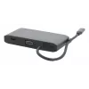 Estação de acoplamento Mobilis USB-C 8-em-1 100W PD HDMI 4K VGA cinzento espacial