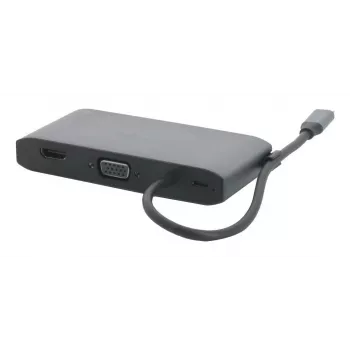 Estação de acoplamento Mobilis USB-C 8-em-1 100W PD HDMI 4K VGA cinzento espacial