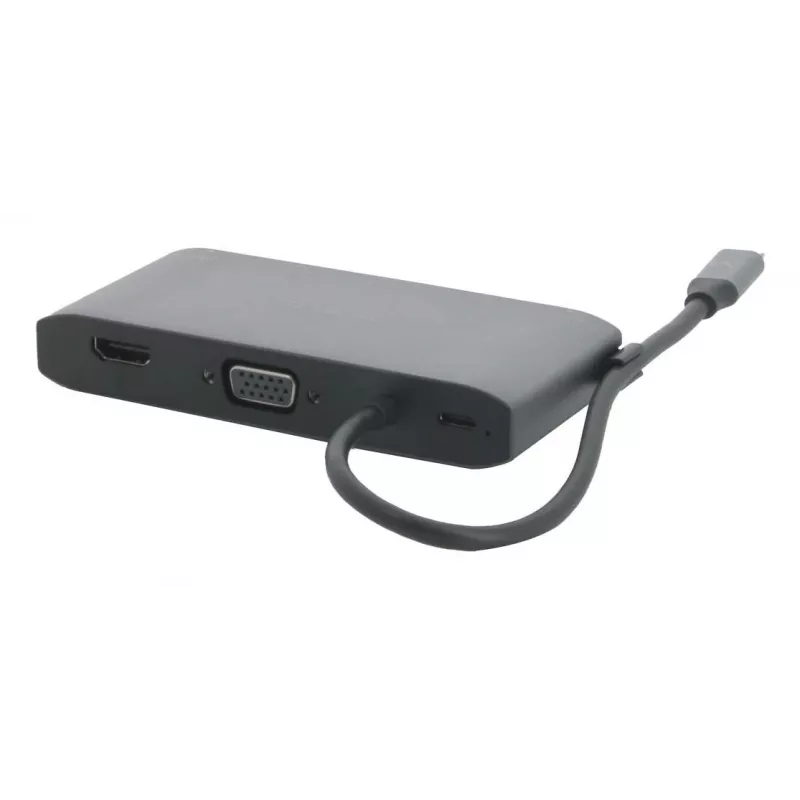 Estação de acoplamento Mobilis USB-C 8-em-1 100W PD HDMI 4K VGA cinzento espacial