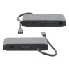 Estação de acoplamento Mobilis USB-C 8-em-1 100W PD HDMI 4K VGA cinzento espacial