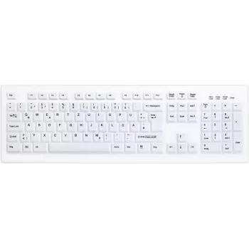 Teclado com fio USB Active Key AK-C8100F tamanho completo QWERTZ layout suíço branco