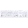 Teclado com fio USB Active Key AK-C8100F tamanho completo QWERTZ layout suíço branco