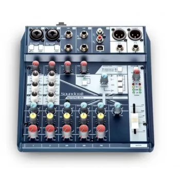 Mesa de mistura analógica Soundcraft Notepad-8FX com efeitos Lexicon