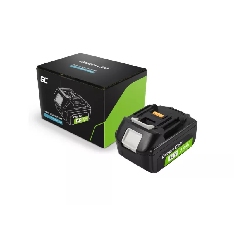 Bateria GREENCELL Green Cell BL1830 para ferramentas elétricas Makita LXT 18V 3Ah recarregável de substituição