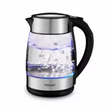 Chaleira elétrica Zelmer ZCK8026 1,7 L 2200 W preta, transparente