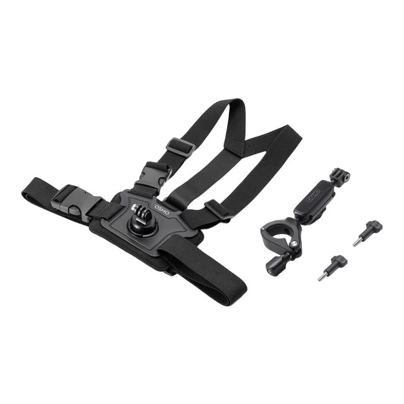 Kit de acessórios para bicicleta DJI Osmo Action - suporte de guiador e de peito para Osmo Action 3, Action 2, Osmo Action