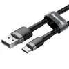 Cabo Baseus Cafule USB-A para USB-C 0,5m cinzento+preto