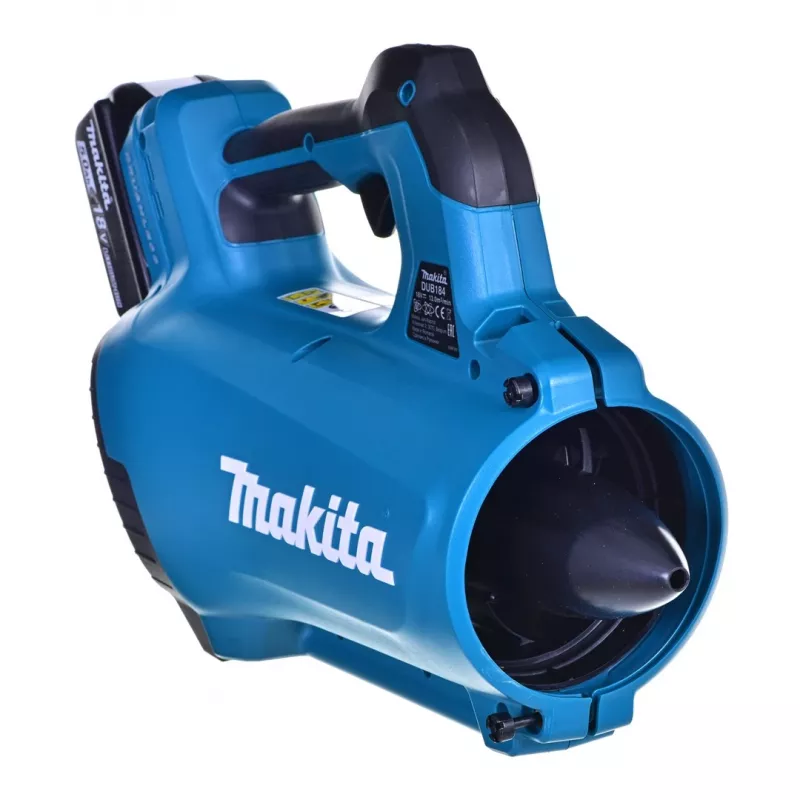 Soprador de folhas a bateria Makita DUB184RT 176 km/h 18 V preto azul