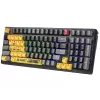 Teclado mecânico A4Tech Bloody S98 Sports Lime, switches BLMS Red Plus, 98 teclas compacto, retroiluminação RGB, USB-C removível