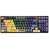 Teclado mecânico A4Tech Bloody S98 Sports Lime, switches BLMS Red Plus, 98 teclas compacto, retroiluminação RGB, USB-C removível