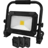 Luminária de trabalho LED ANSMANN 1600-0713 FL50W 18V com packs de bateria e placas adaptadoras